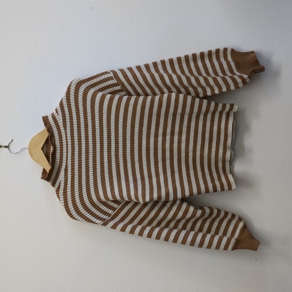AE Studio stripped mock neck sweater size XS - Picture 2 of 5